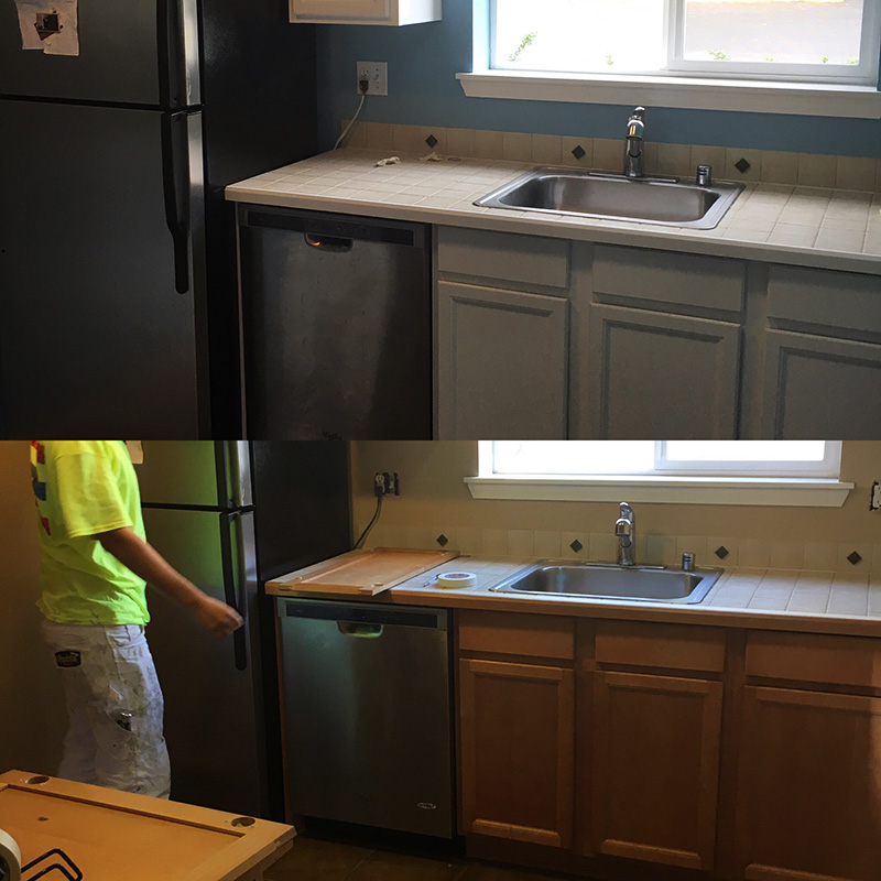 Before & After Cabinetry Painting